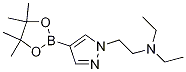 N,N-二乙基-4-(4,4,5,5-四甲基-1,3,2-二噁硼烷-2-基)-1H-吡唑-1-乙胺结构式_1086111-20-7结构式