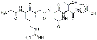 甘氨酰-N<sup>5</sup>-(二氨基亚甲基)-L-鸟氨酰甘氨酰-L-alpha-天冬氨酰-L-苏氨酰-L-脯氨酸结构式_108682-58-2结构式
