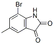 7-溴-5-甲基吲哚-2,3-二酮结构式_108938-16-5结构式