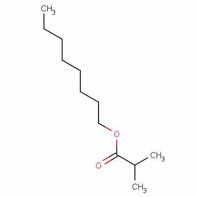 Propanoic acid, 2-methyl-, octyl ester Structure,109-15-9Structure