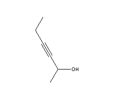 3-己炔-2-醇结构式_109-50-2结构式