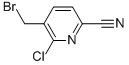 5-溴甲基-6-氯-2-吡啶甲腈结构式_1092114-91-4结构式