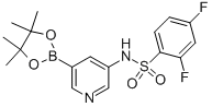 2,4-二氟-n-[5-(4,4,5,5-四甲基-1,3,2-二噁硼烷-2-基)-3-吡啶]苯磺酰胺结构式_1092565-35-9结构式
