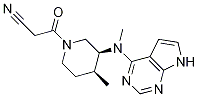 3-((3S,4s)-4-甲基-3-(甲基(7h-吡咯并[2,3-d]嘧啶-4-基)氨基)哌啶-1-基)-3-氧代丙腈结构式_1092578-47-6结构式