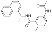 5-乙酰基氨基-2-甲基-n-(1r-萘-1-基-乙基)苯甲酰胺结构式_1093070-14-4结构式