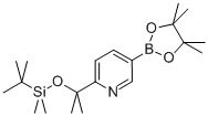 2-[1-[[(1,1-二甲基乙基)二甲基甲硅烷基]氧基]-1-甲基乙基]-5-(4,4,5,5-四甲基-1,3,2-二噁硼烷吡啶结构式_1093878-52-4结构式