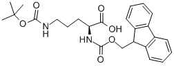 N-Fmoc-N-Boc-L-鸟氨酸结构式_109425-55-0结构式