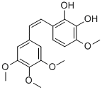 (Z)-3-甲氧基-6-(3,4,5-三甲氧基苯乙烯)苯-1,2-二醇结构式_109971-63-3结构式