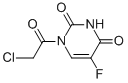 2,4(1H,3h)-pyrimidinedione, 1-(chloroacetyl)-5-fluoro-(9ci) Structure,110073-43-3Structure