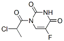 2,4(1H,3h)-pyrimidinedione, 1-(2-chloro-1-oxopropyl)-5-fluoro-(9ci) Structure,110073-44-4Structure