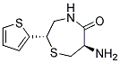 (2S,6R)-6-氨基-2-(2-噻吩基)-1,4-硫氮杂卓-5-酮结构式_110221-26-6结构式