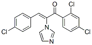 3-(4-氯苯基)-1-(2,4-二氯苯基)-2-(1H-咪唑-1-基)-2-丙烯-1-酮结构式_110233-02-8结构式