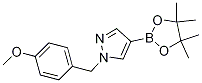 1-(4-甲氧基苄基)-4-(4,4,5,5-四甲基-1,3,2-二噁硼烷-2-基)-1H-吡唑结构式_1105039-88-0结构式