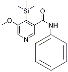 5-甲氧基-n-苯基-4-(三甲基甲硅烷基)烟酰胺结构式_1105675-62-4结构式
