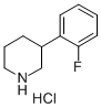 3-(2-氟苯基)哌啶盐酸盐结构式_1106940-90-2结构式