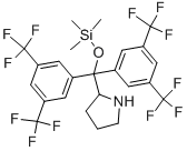 2-[双[3,5-双(三氟乙基)苯基][(三甲基硅酯)氧基]甲基]-吡咯烷结构式_1108159-21-2结构式