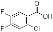 2-氯-4,5-二氟苯甲酸结构式_110877-64-0结构式