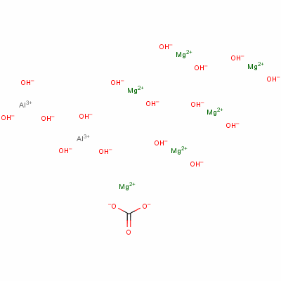水合铝酸碳酸镁结构式_11097-59-9结构式
