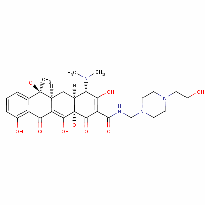 匹哌环素结构式_1110-80-1结构式