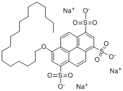 10-十八烷基芘-1,3,6-三嗍砜酸三钠盐结构式_111024-84-1结构式
