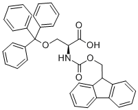 Fmoc-O-三苯甲基-L-丝氨酸结构式_111061-56-4结构式
