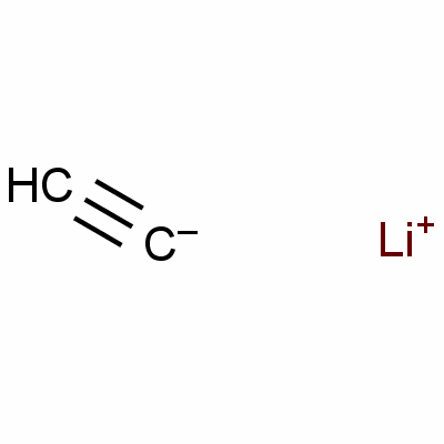 乙炔氢锂结构式_1111-64-4结构式
