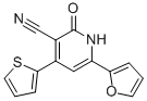 6-(2-呋喃基)-2-氧代-4-(2-噻吩)-1,2-二氢-3-吡啶甲腈结构式_111121-81-4结构式