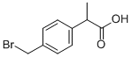 2-(4-溴甲基苯基)丙酸结构式_111128-12-2结构式