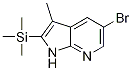 5-溴-3-甲基-2-(三甲基甲硅烷基)-1H-吡咯并[2,3-b]吡啶结构式_1111637-93-4结构式