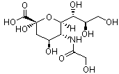 N-羟乙酰神经氨酸结构式_1113-83-3结构式