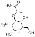 2-氨基-3-o-(1-羧基乙基)-2-脱氧-d-葡萄糖结构式_1114-41-6结构式