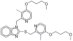 1-[[4-(3-甲氧基丙氧基)-3-甲基-2-吡啶]甲基]-2-[[[4-(3-甲氧基丙氧基)-3-甲基-2-吡啶]甲基]硫]-1H-苯并咪唑结构式_1114543-47-3结构式