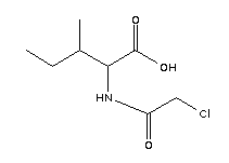 氯乙酰基-DL-异亮氨酸结构式_1115-24-8结构式