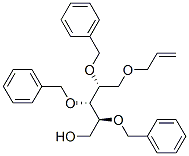 5-O-烯丙基-2,3,4-三-O-苄基-D-核糖醇结构式_111549-97-4结构式