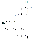 4-(4-氟苯基)-3-(4-甲氧基-3-羟基苯氧基甲基)哌啶结构式_112058-89-6结构式