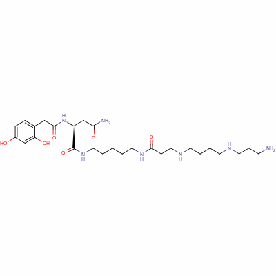 (2S)-n-[5-[3-[4-(3-aminopropylamino)butylamino]propanoylamino]pentyl]-2-[[2-(2,4-dihydroxyphenyl)acetyl]amino]butanediamide Structure,112163-33-4Structure