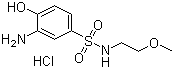 2-氨基苯酚-4-(2’-甲氧基)磺酰乙胺盐酸盐结构式_112195-27-4结构式