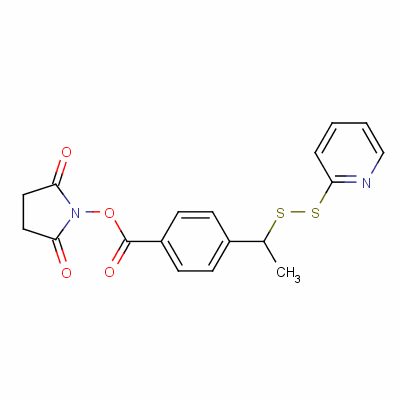 (2,5-Dioxopyrrolidin-1-yl) 4-(1-pyridin-2-yldisulfanylethyl)benzoate Structure,112241-19-7Structure