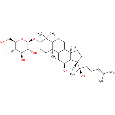 (R型)人参皂苷Rh2结构式_112246-15-8结构式