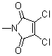 2,3-Dichloro-n-methylmaleimide Structure,1123-61-1Structure