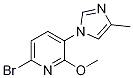 6-溴-2-甲氧基-3-(4-甲基-1H咪唑-1-基)吡啶结构式_1123194-98-8结构式