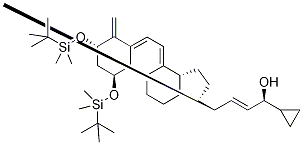 (5E,24R)-1,3-二-O-(叔-丁基二甲基硅烷基)-卡泊三醇结构式_112849-26-0结构式