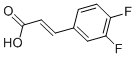 3,4-二氟肉桂酸结构式_112897-97-9结构式