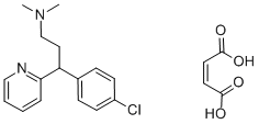 马来酸氯苯那敏;扑尔敏结构式_113-92-8结构式