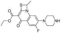 6-氟-7-哌嗪-1-甲基-4-氧代-[1,3]硫氮杂环[3,2-a]喹啉-3-羧酸乙酯结构式_113028-17-4结构式