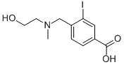 4-(((2-羟基乙基)(甲基)氨基)甲基)-3-碘苯甲酸结构式_1131622-46-2结构式
