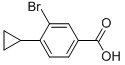 3-溴-4-环丙基苯甲酸结构式_1131622-50-8结构式
