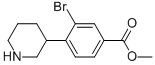 3-溴-4-(哌啶-3-基)苯甲酸甲酯结构式_1131622-54-2结构式