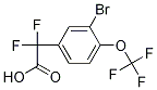 2-(3-溴-4-(三氟甲氧基)苯基)-2,2-二氟乙酸结构式_1133116-05-8结构式