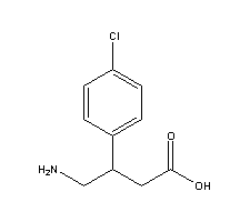 巴氯芬结构式_1134-47-0结构式